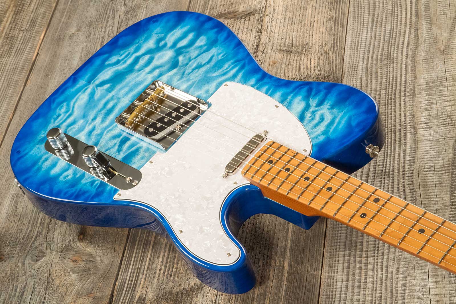 Fender Tele Hybrid Ii Jap 2s Ht Mn - Aqua Blue - E-Gitarre in Teleform - Variation 2