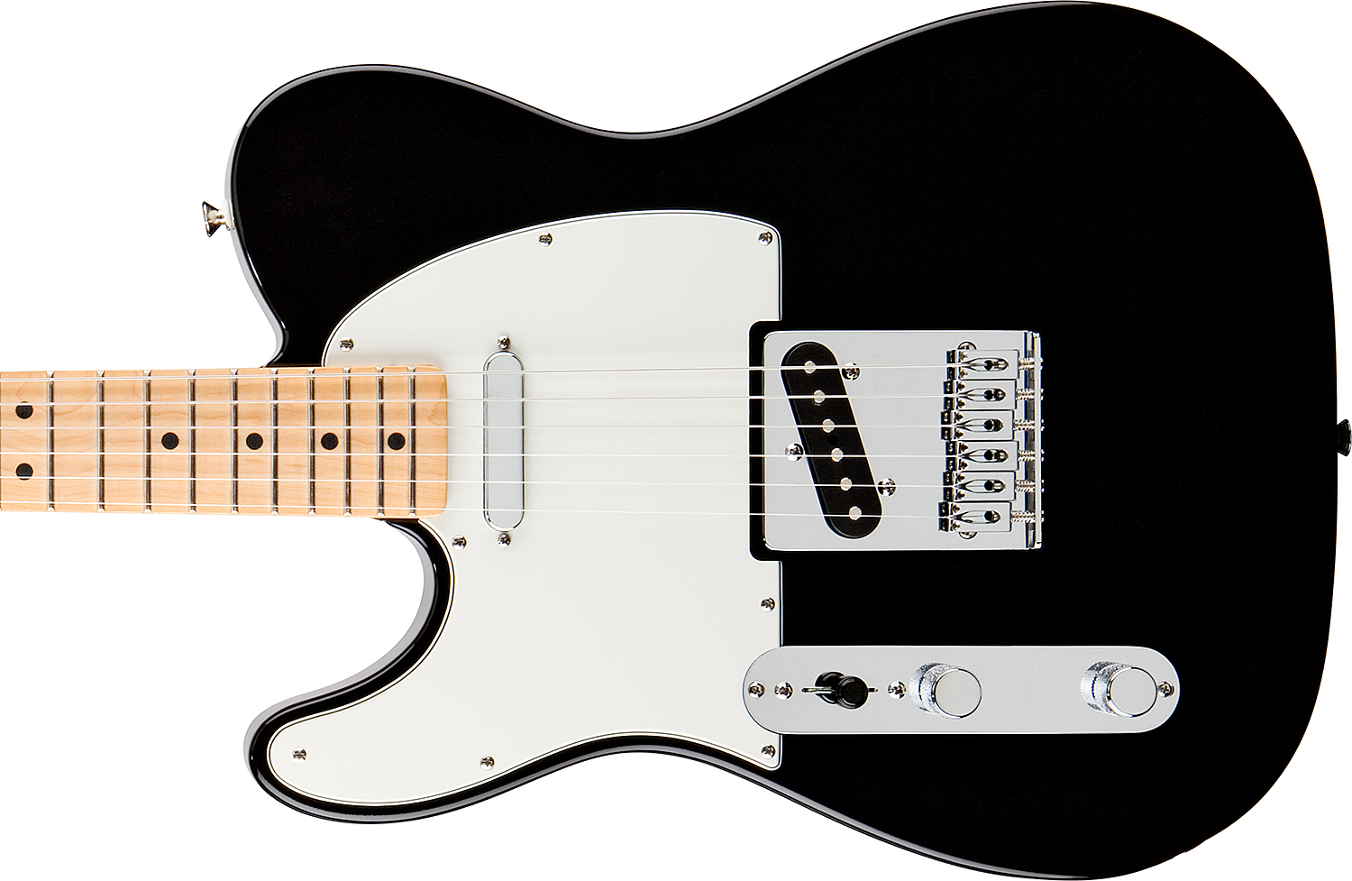 Fender Tele Mexican Standard 2011 Gaucher 2s Mn Black - E-Gitarre für Linkshänder - Variation 2