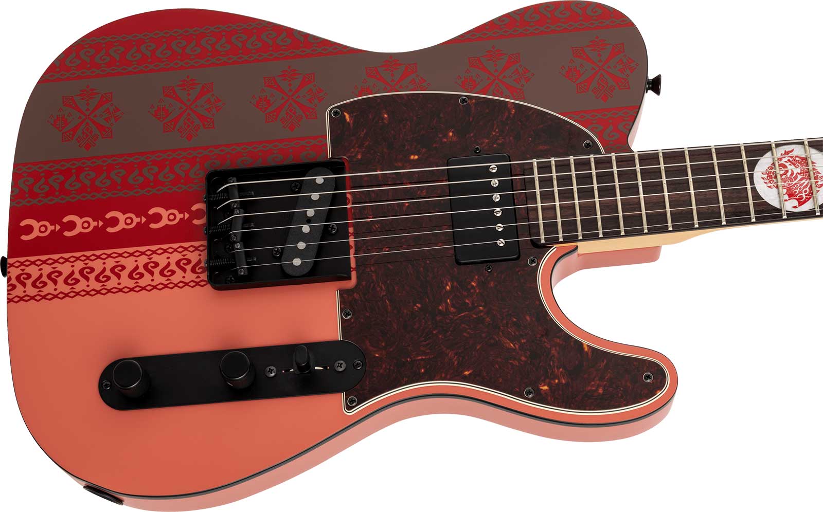 Fender Tele Monster Hunter Rathalos Jap Sh Ht Rw - Rathalos Red - E-Gitarre in Teleform - Variation 2