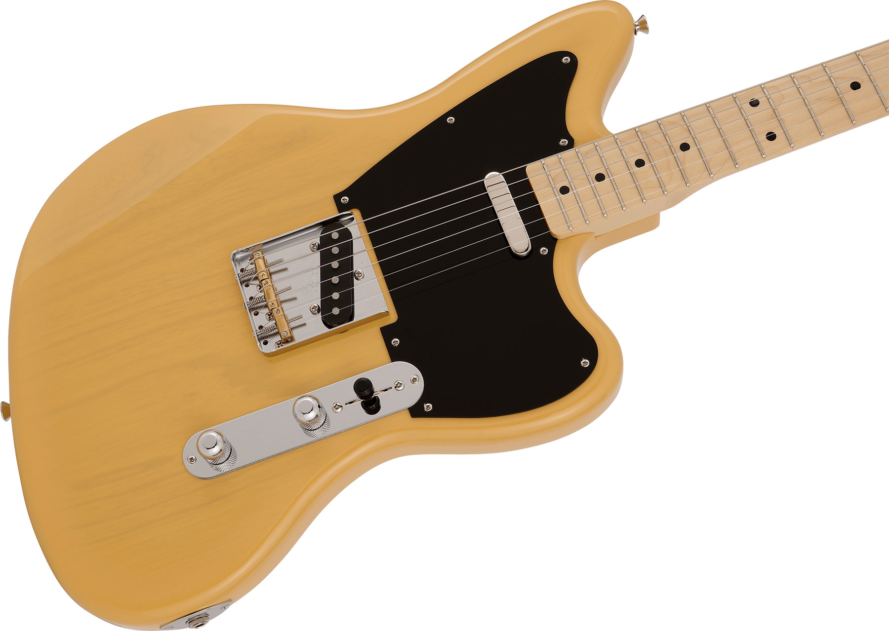 Fender Tele Offset Ltd Jap 2s Ht Mn - Butterscotch Blonde - Retro-Rock-E-Gitarre - Variation 2