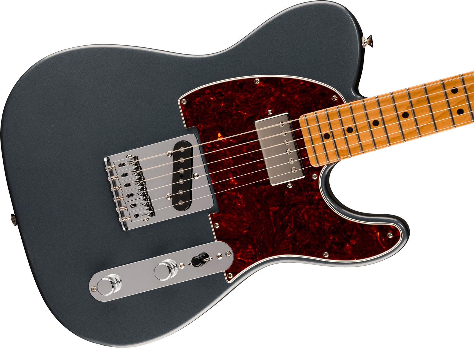 Fender Tele Player Ii Dealer Exclusive Mex Sh Custom Shop / S.duncan Trem Mn - Charcoal Frost Metallic - E-Gitarre in Teleform - Variation 2
