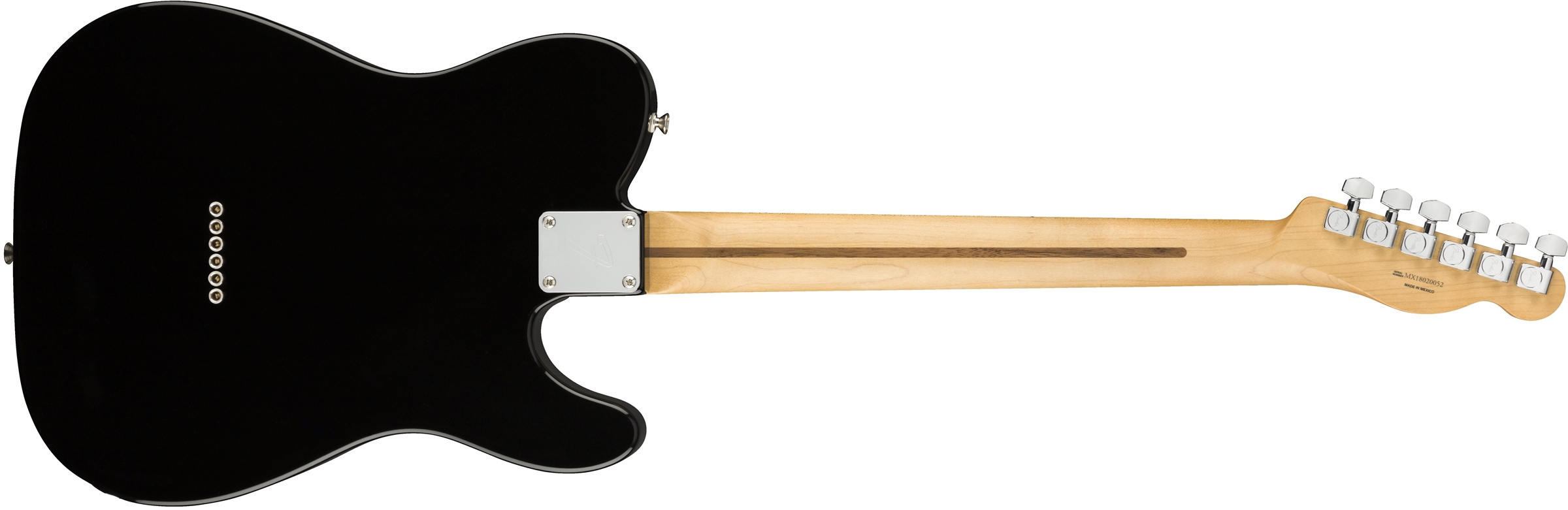 Fender Tele Player Lh Gaucher Mex Ss Mn - Black - E-Gitarre für Linkshänder - Variation 1