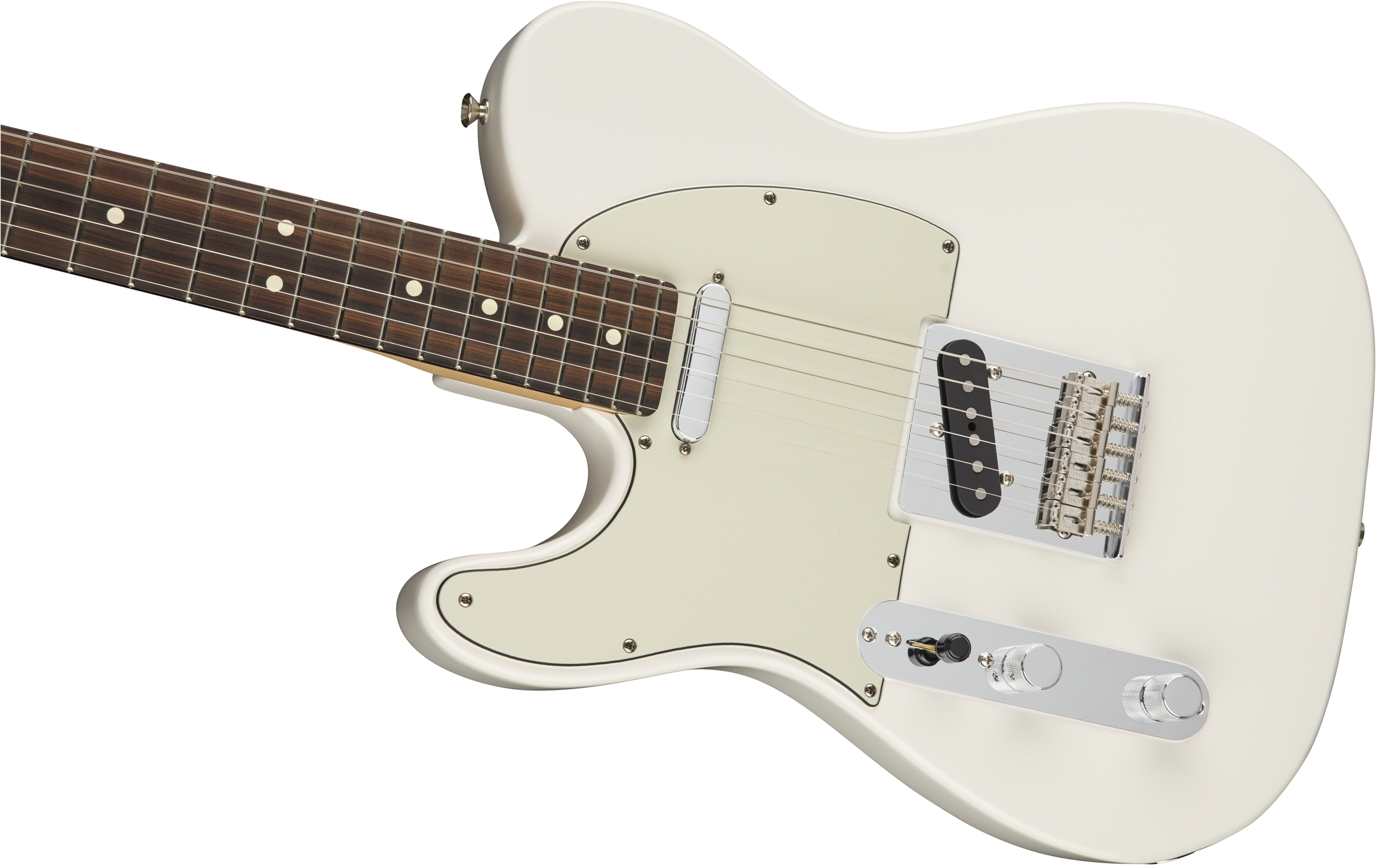 Fender Tele Player Lh Gaucher Mex Ss Pf - Polar White - E-Gitarre für Linkshänder - Variation 3