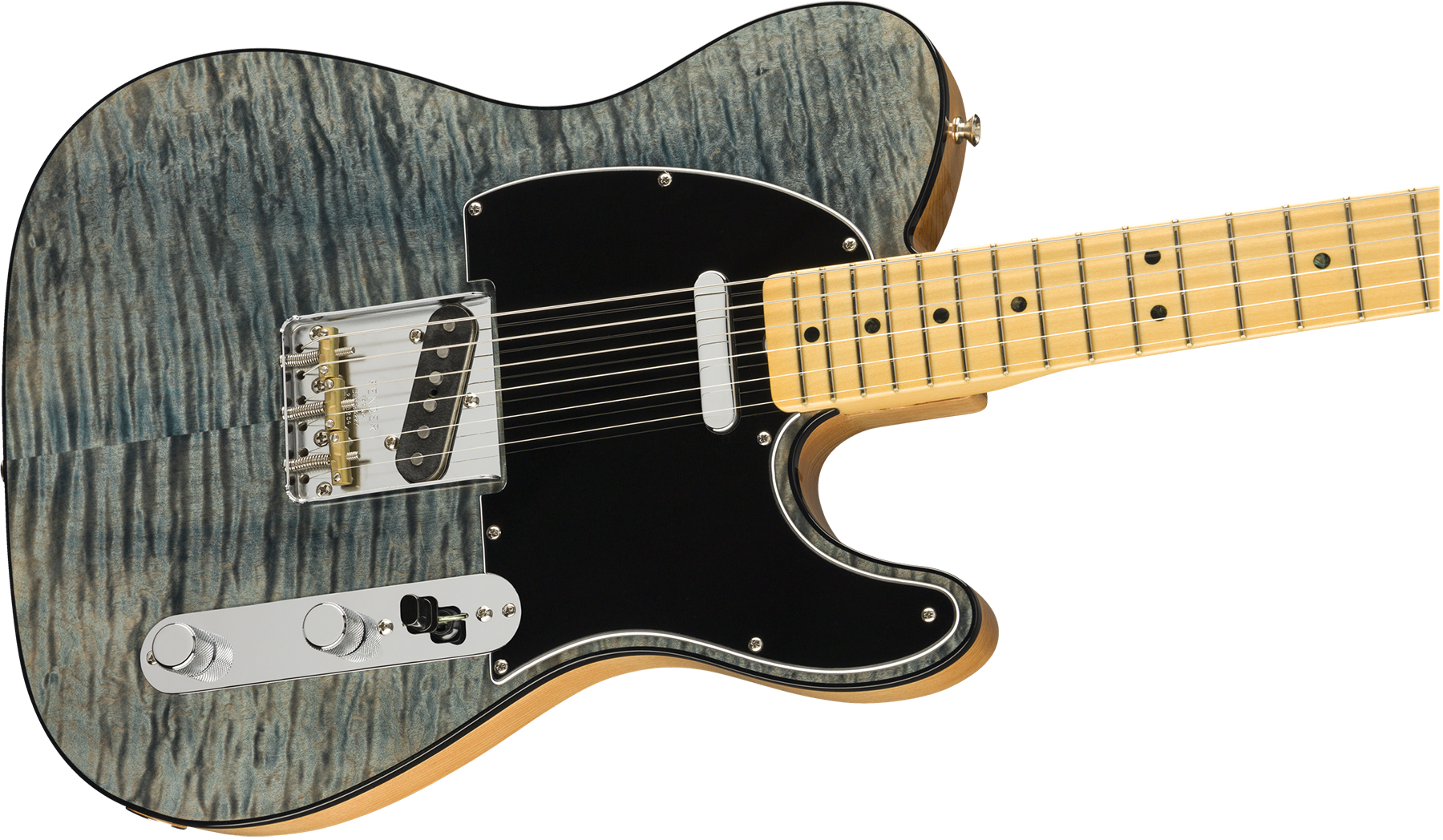 Fender Tele Quilt Maple Top Rarities Usa Mn - Blue Cloud - E-Gitarre in Teleform - Variation 2