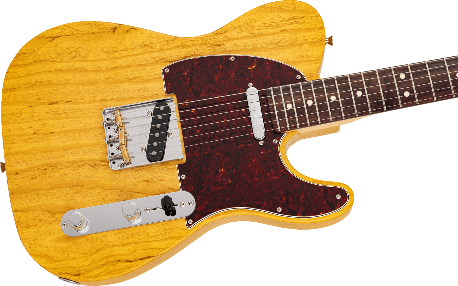 Fender Tele  Raw Ash Mij Ltd Jap 2s Ht Mn - Satin Vintage Natural - E-Gitarre in Teleform - Variation 2