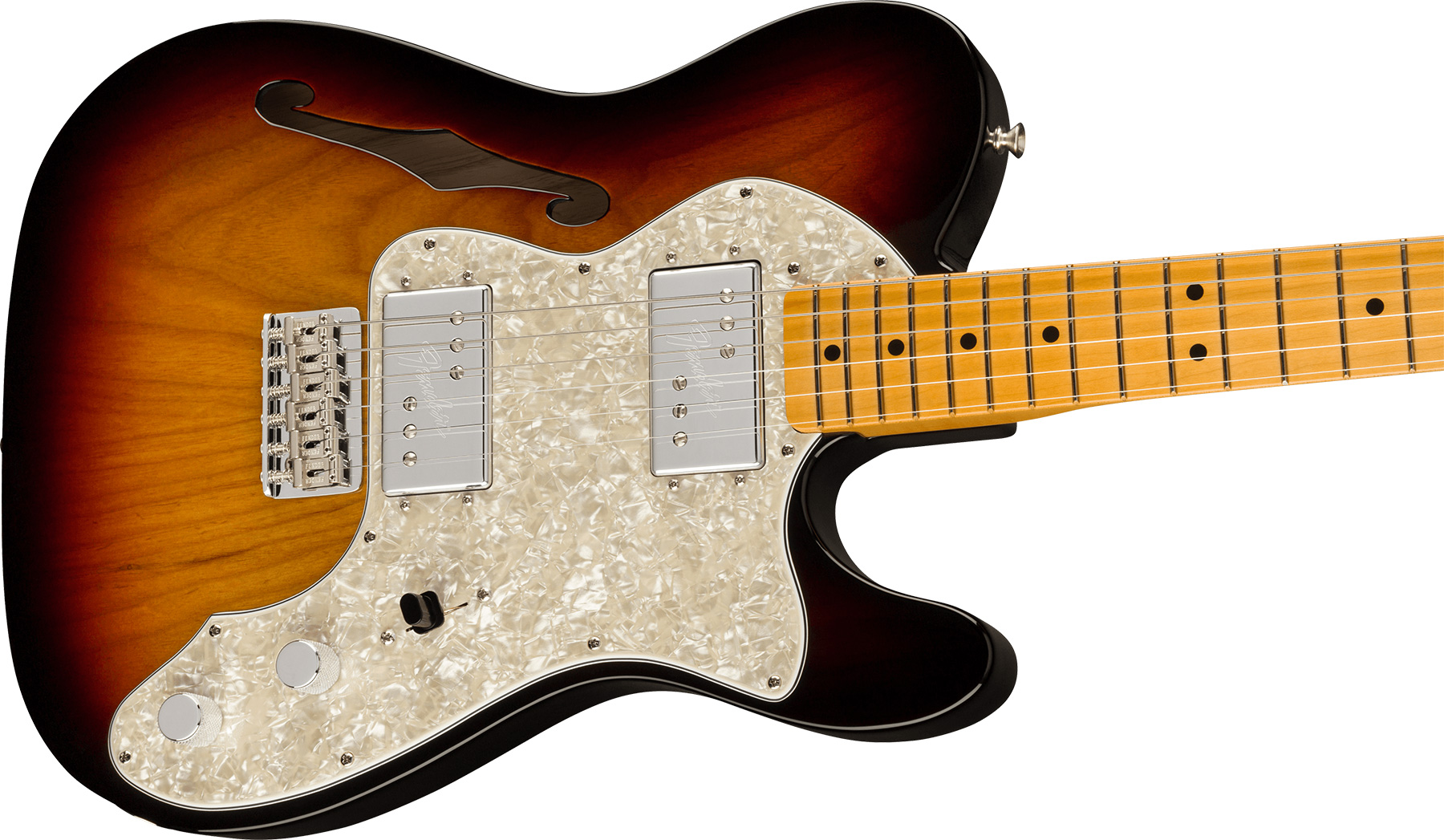 Fender Tele Thinline 1972 American Vintage Ii Usa 2h Ht Mn - 3-color Sunburst - E-Gitarre in Teleform - Variation 2
