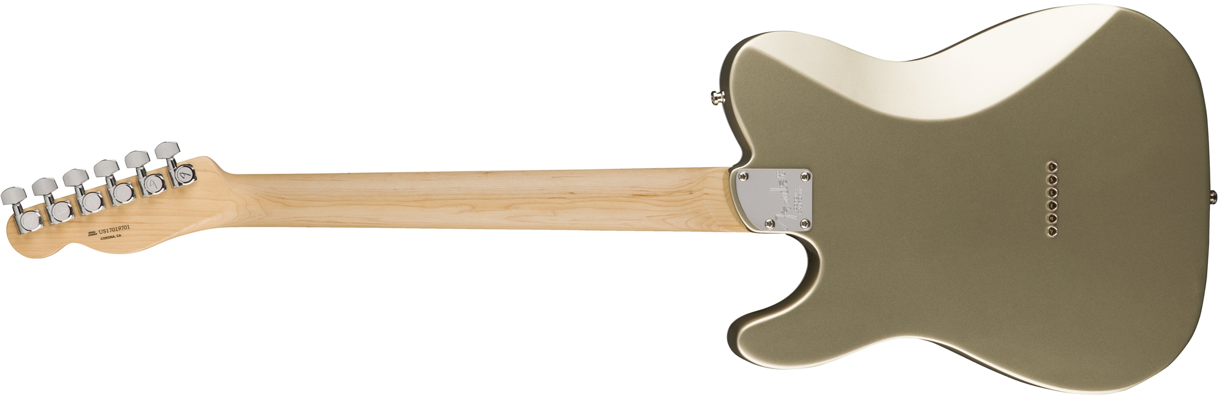 Fender Tele Thinline American Elite Usa 2017 2s Mn - Champagne - Semi-Hollow E-Gitarre - Variation 1