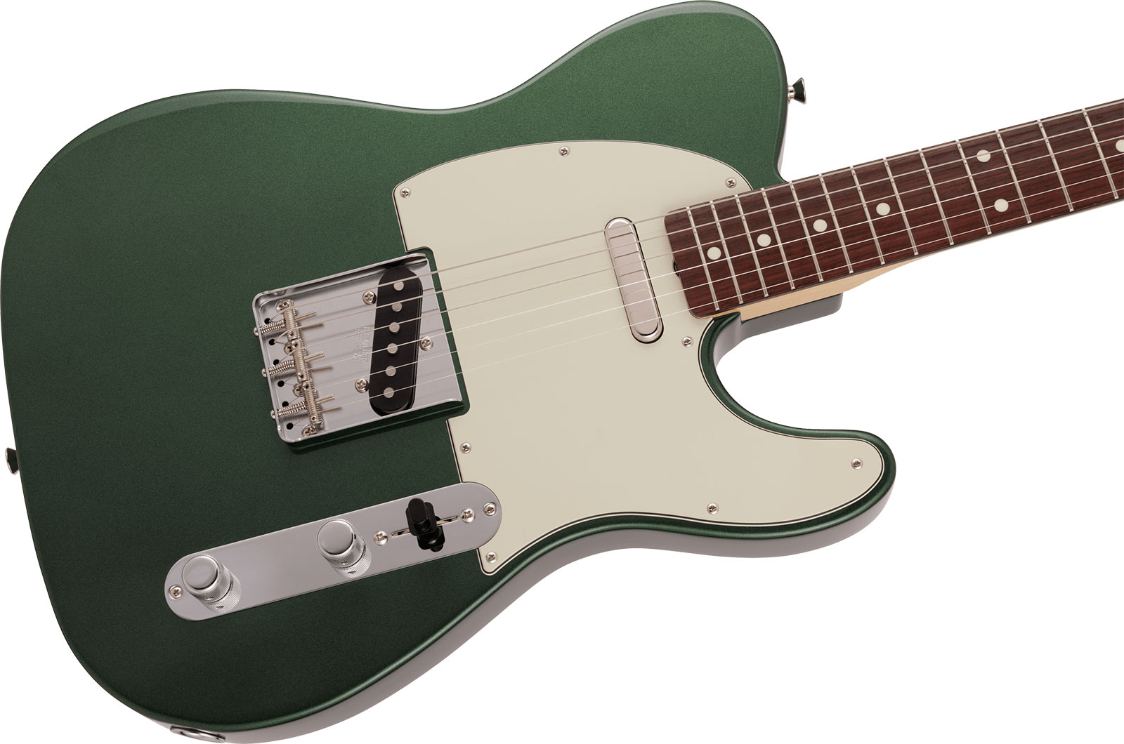 Fender Tele Traditional 60s Mij 2s Ht Rw - Aged Sherwood Green Metallic - E-Gitarre in Teleform - Variation 2