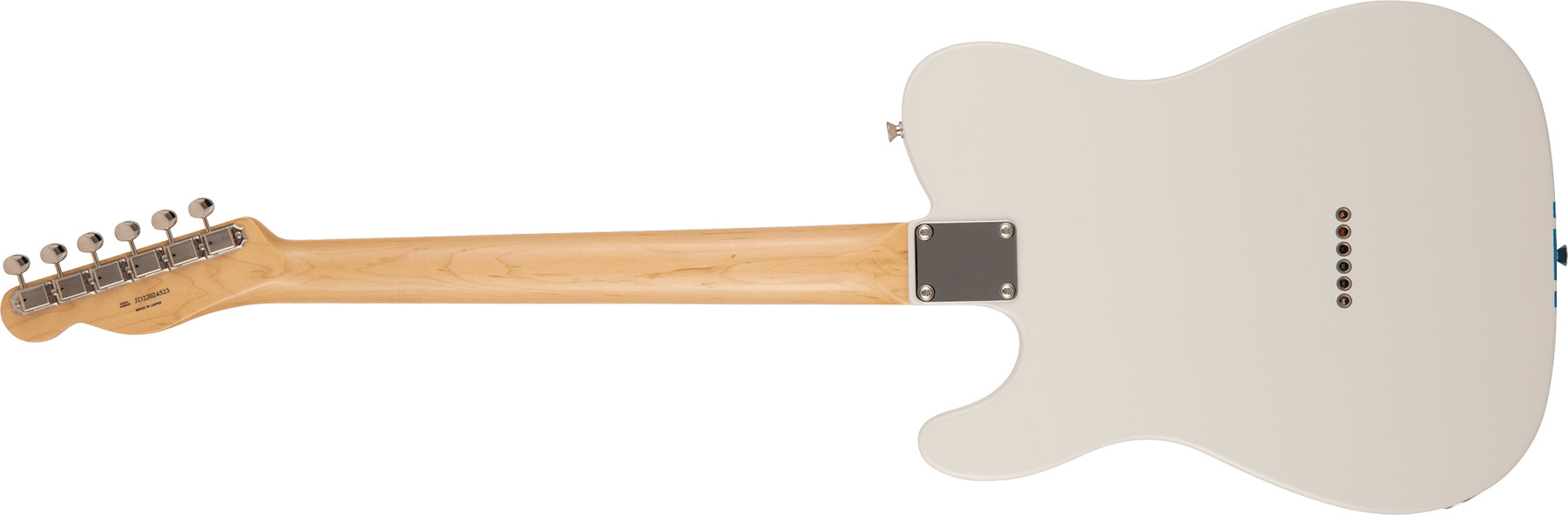 Fender Tele Traditional 60s Mij Jap 2s Ht Rw - Olympic White W/ Blue Competition Stripe - E-Gitarre in Teleform - Variation 1