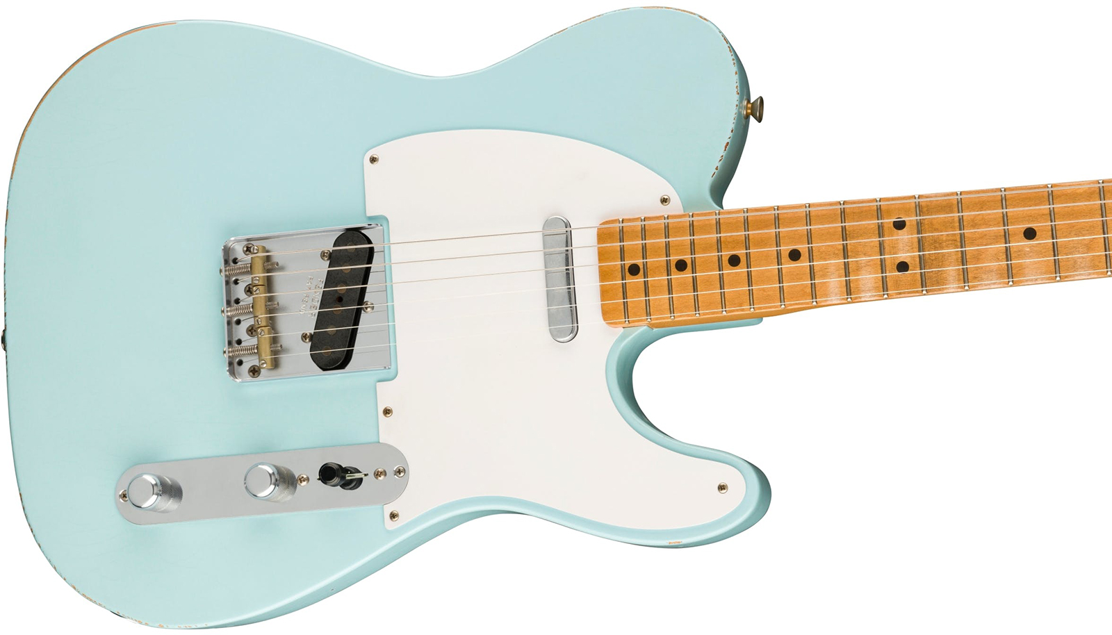 Fender Tele Vintera 50 Ltd Mex 2s Ht Mn - Road Worn Sonic Blue - E-Gitarre in Teleform - Variation 2