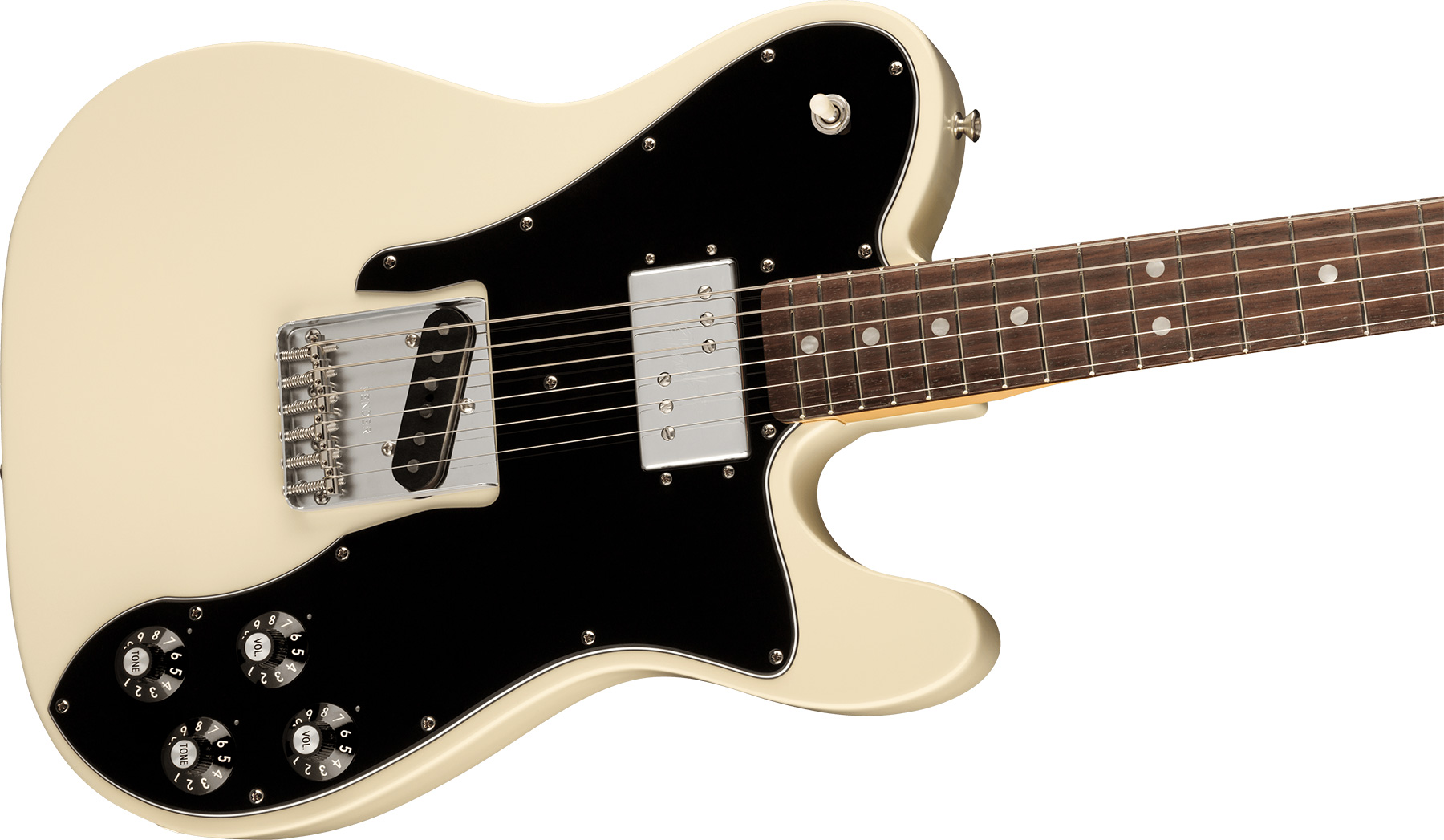 Fender Tele Custom 1977 American Vintage Ii Usa Sh Ht Rw - Olympic White - E-Gitarre in Teleform - Variation 1