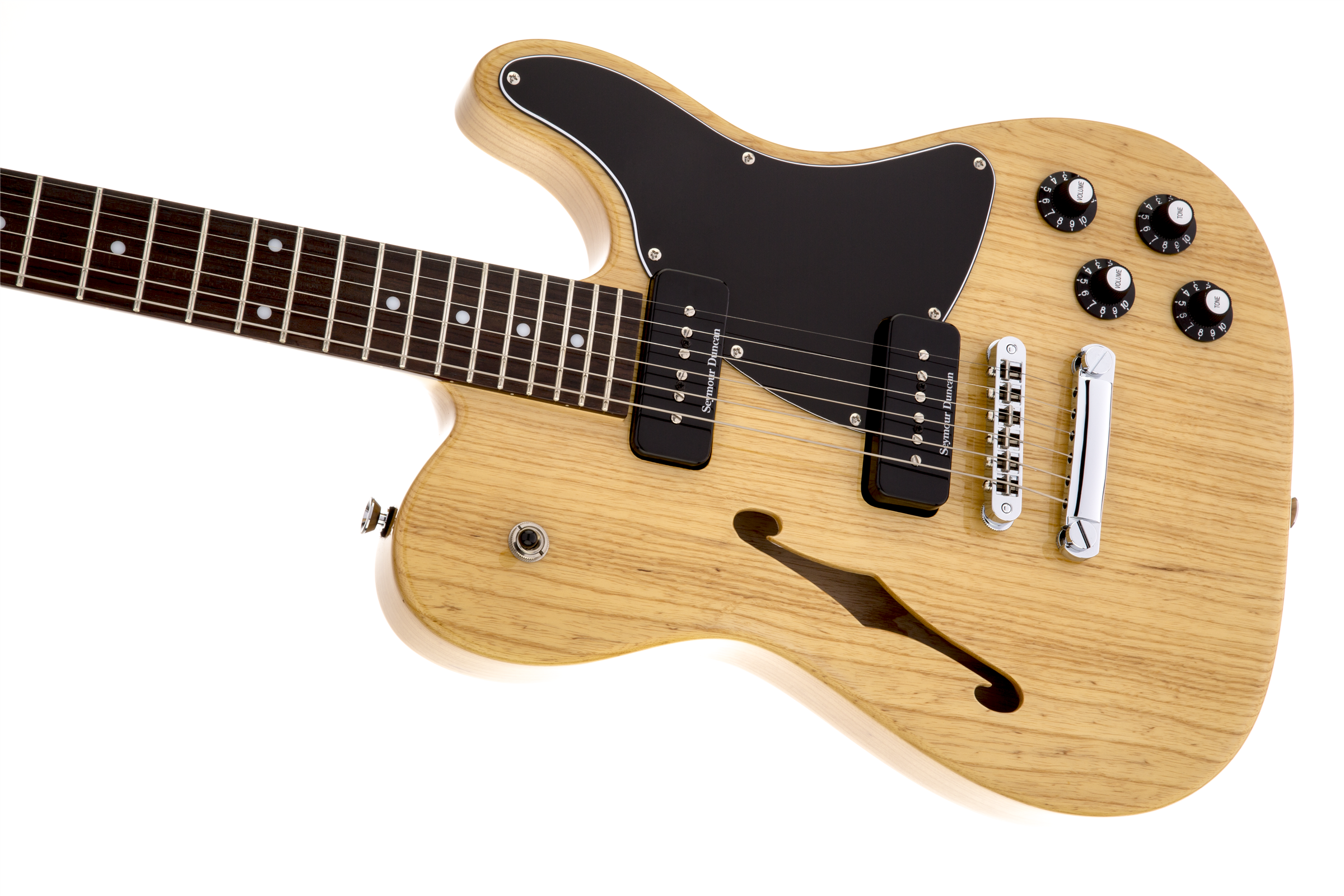 Fender Jim Adkins Tele Ja-90 Mex Signature 2p90 - Natural - Semi-Hollow E-Gitarre - Variation 3
