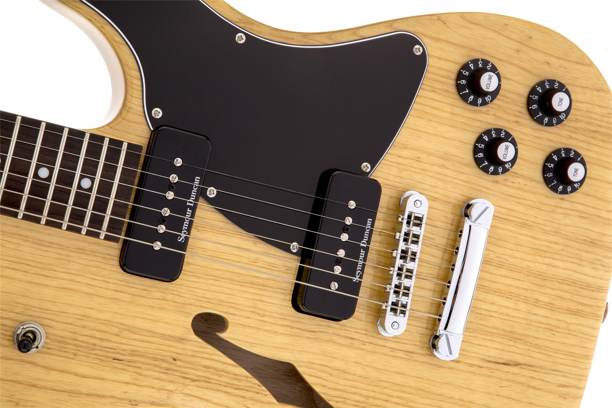 Fender Jim Adkins Tele Ja-90 Mex Signature 2p90 - Natural - Semi-Hollow E-Gitarre - Variation 4