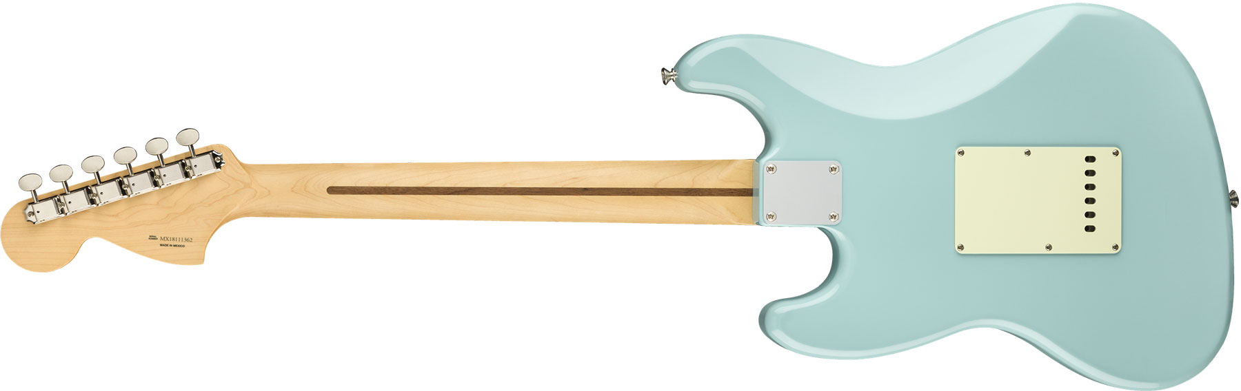 Fender The Sixty-six Alternate Reality Mex Hss Trem Mn - Daphne Blue - Double Cut E-Gitarre - Variation 1