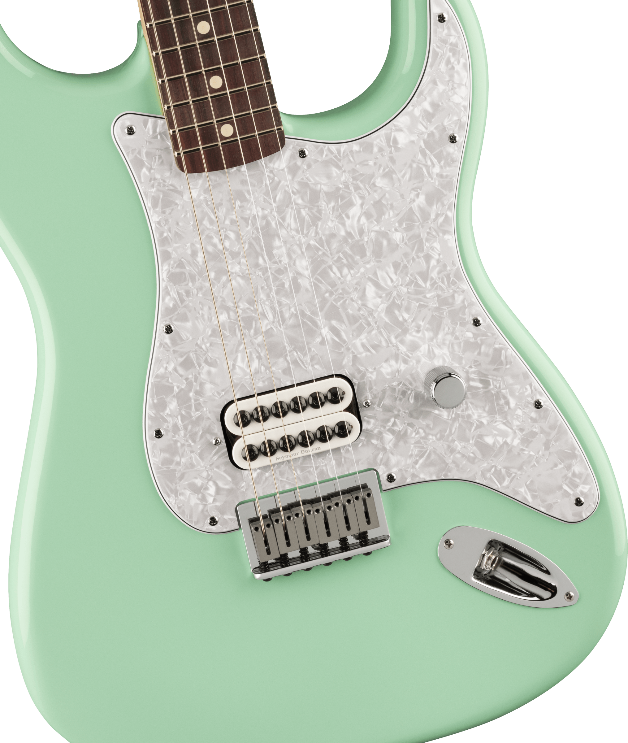 Fender Tom Delonge Ltd Mex Signature 1h Ht Rw - Surf Green - E-Gitarre in Str-Form - Variation 2