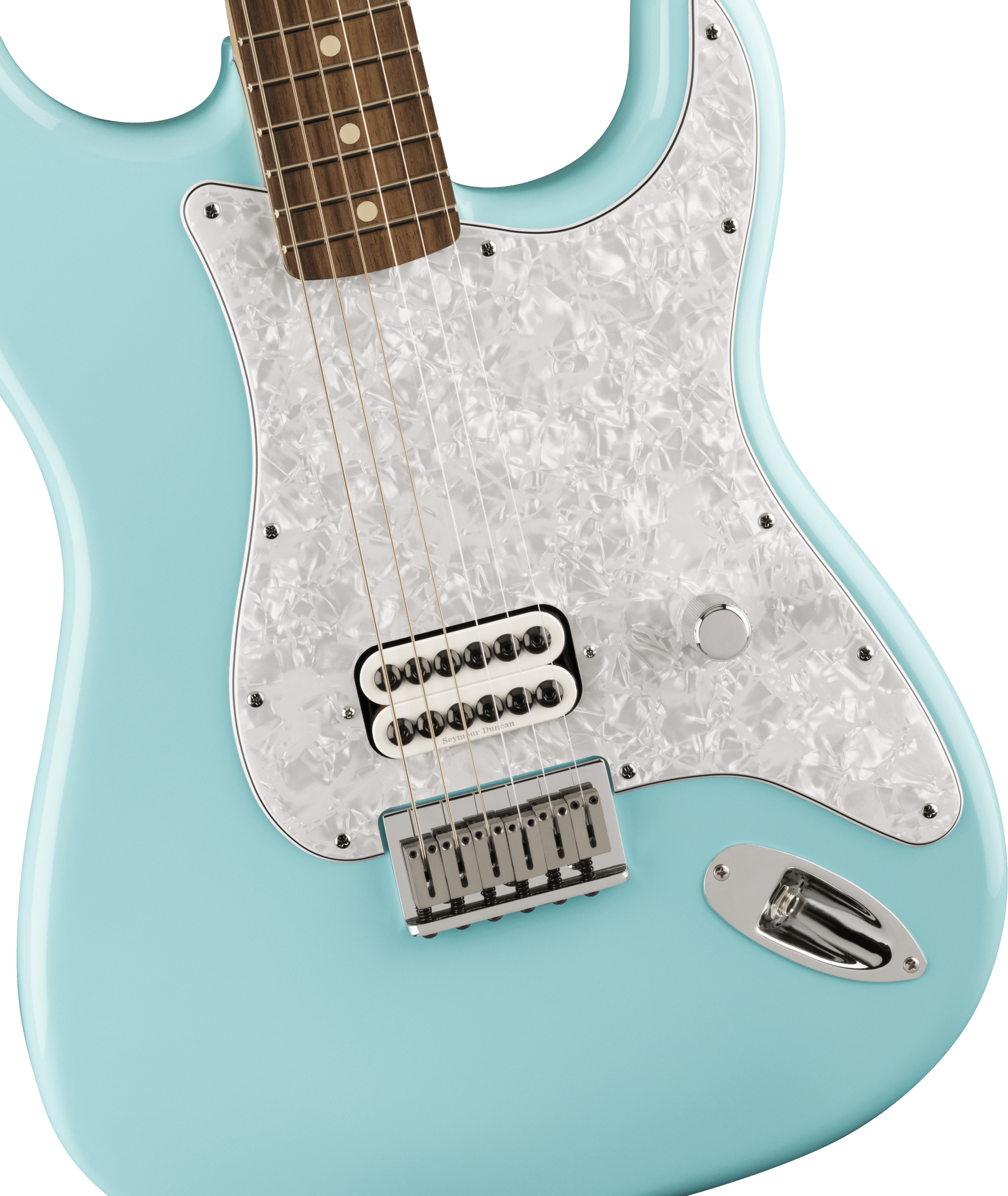 Fender Tom Delonge Ltd Mex Signature 1h Ht Rw - Daphne Blue - E-Gitarre in Str-Form - Variation 2