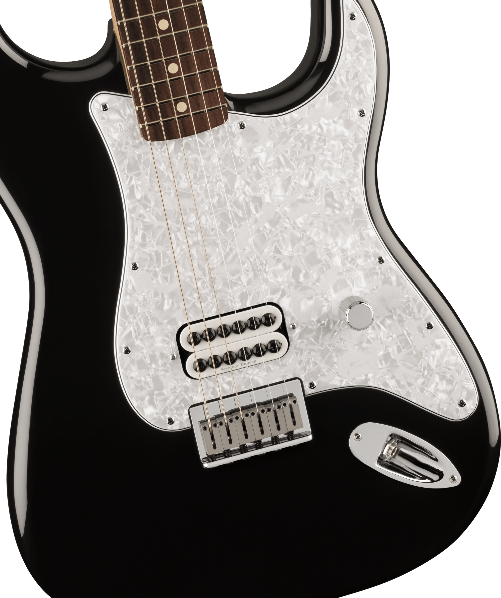 Fender Tom Delonge Ltd Mex Signature 1h Ht Rw - Black - E-Gitarre in Str-Form - Variation 2