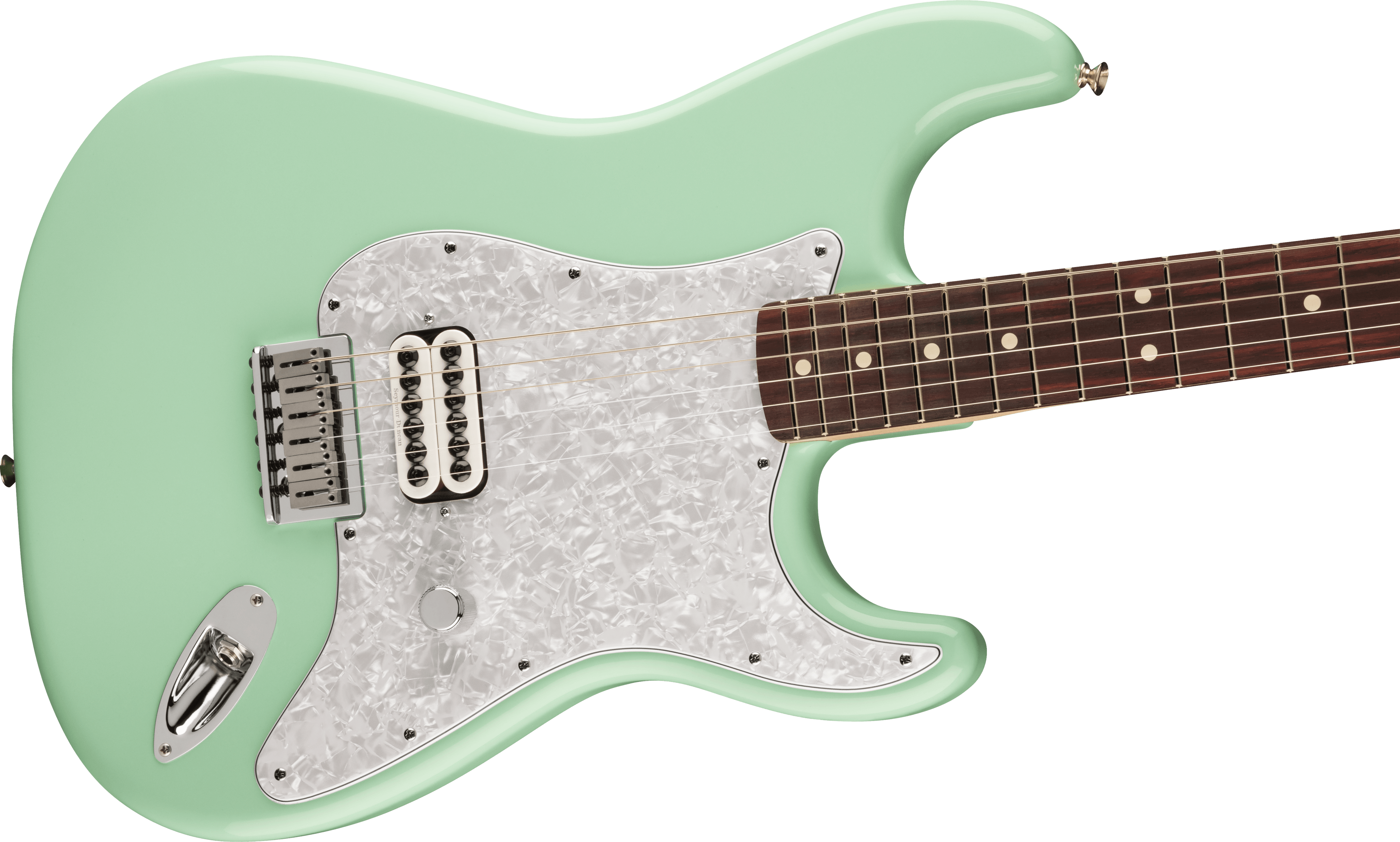 Fender Tom Delonge Ltd Mex Signature 1h Ht Rw - Surf Green - E-Gitarre in Str-Form - Variation 3