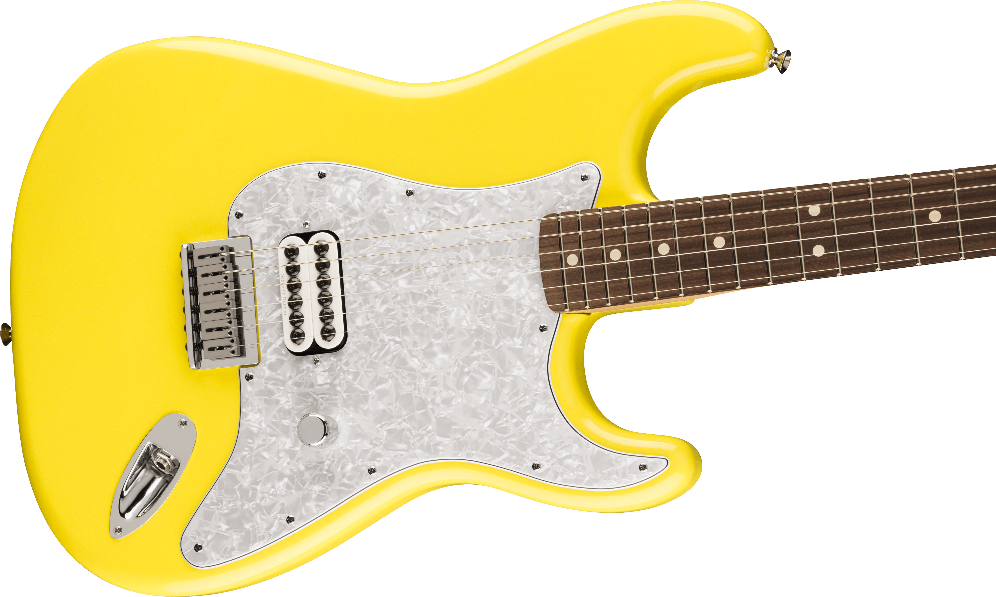 Fender Tom Delonge Ltd Mex Signature 1h Ht Rw - Graffiti Yellow - E-Gitarre in Str-Form - Variation 3