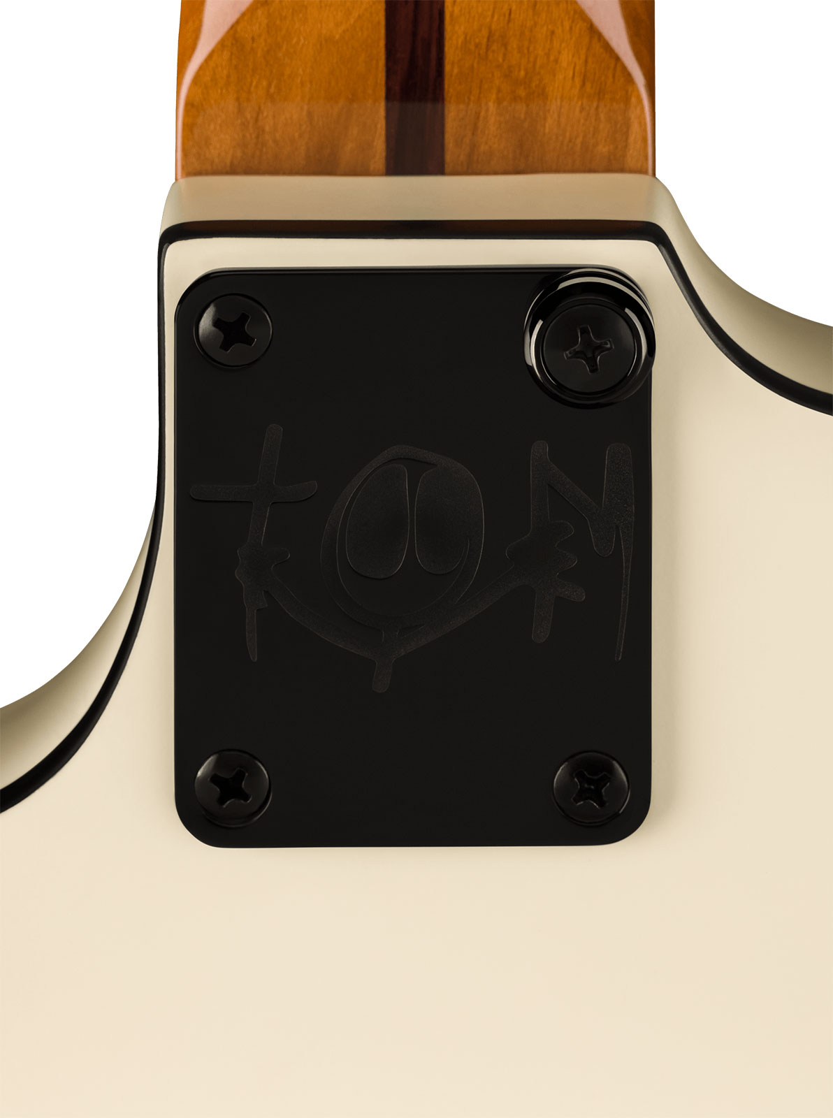 Fender Tom Delonge Starcaster Signature 1h Seymour Duncan Ht Rw - Satin Olympic White - Semi-Hollow E-Gitarre - Variation 3