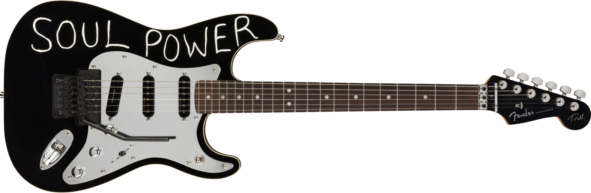 Fender Tom Morello Strat Mex Signature Hss Fr Rw - Black - E-Gitarre in Str-Form - Variation 5