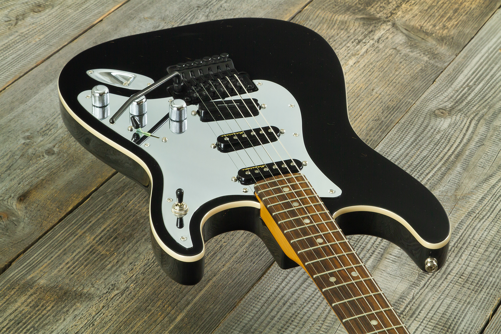 Fender Tom Morello Strat Mex Signature Hss Fr Rw #mx22308 - Black - E-Gitarre in Str-Form - Variation 2