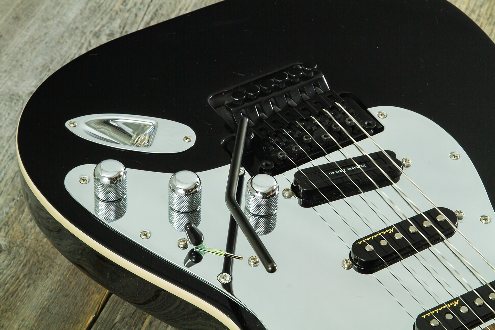 Fender Tom Morello Strat Mex Signature Hss Fr Rw #mx22308 - Black - E-Gitarre in Str-Form - Variation 3