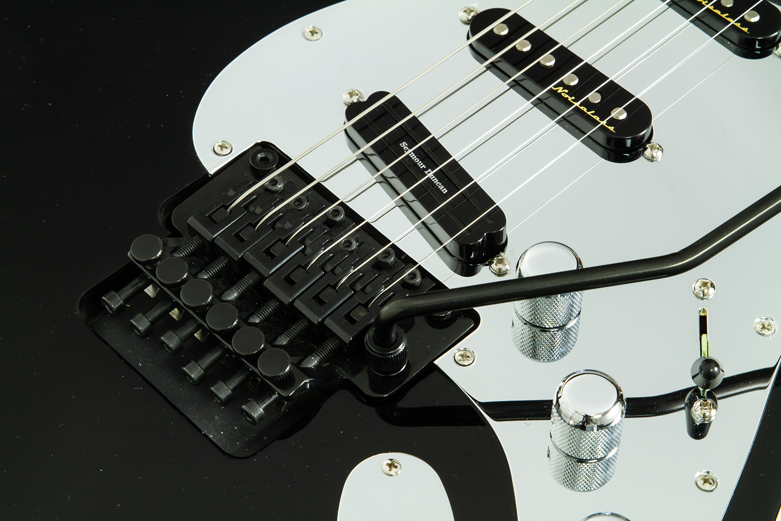 Fender Tom Morello Strat Mex Signature Hss Fr Rw #mx22308 - Black - E-Gitarre in Str-Form - Variation 5