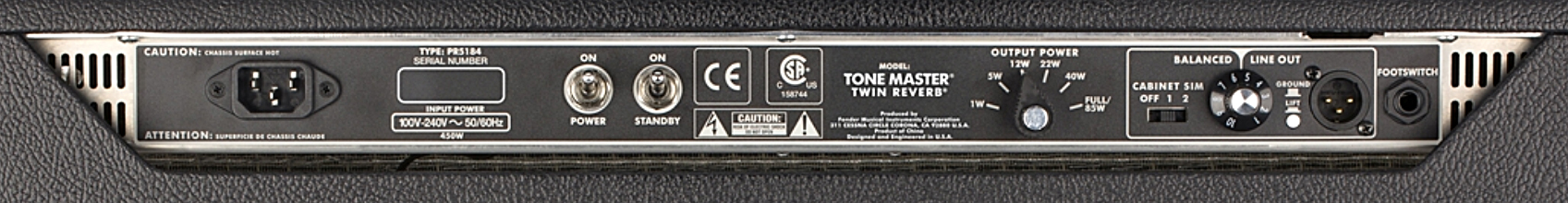 Fender Tone Master Twin Reverb 200w 2x12 - Combo für E-Gitarre - Variation 4