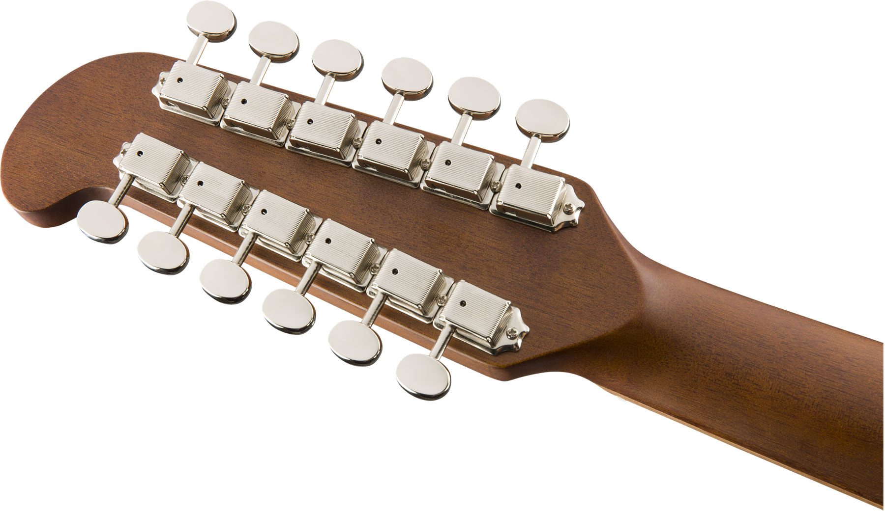 Fender Villager 12-string Dreadnought Cw 12c Epicea Acajou Wal - Black - Elektroakustische Gitarre - Variation 3