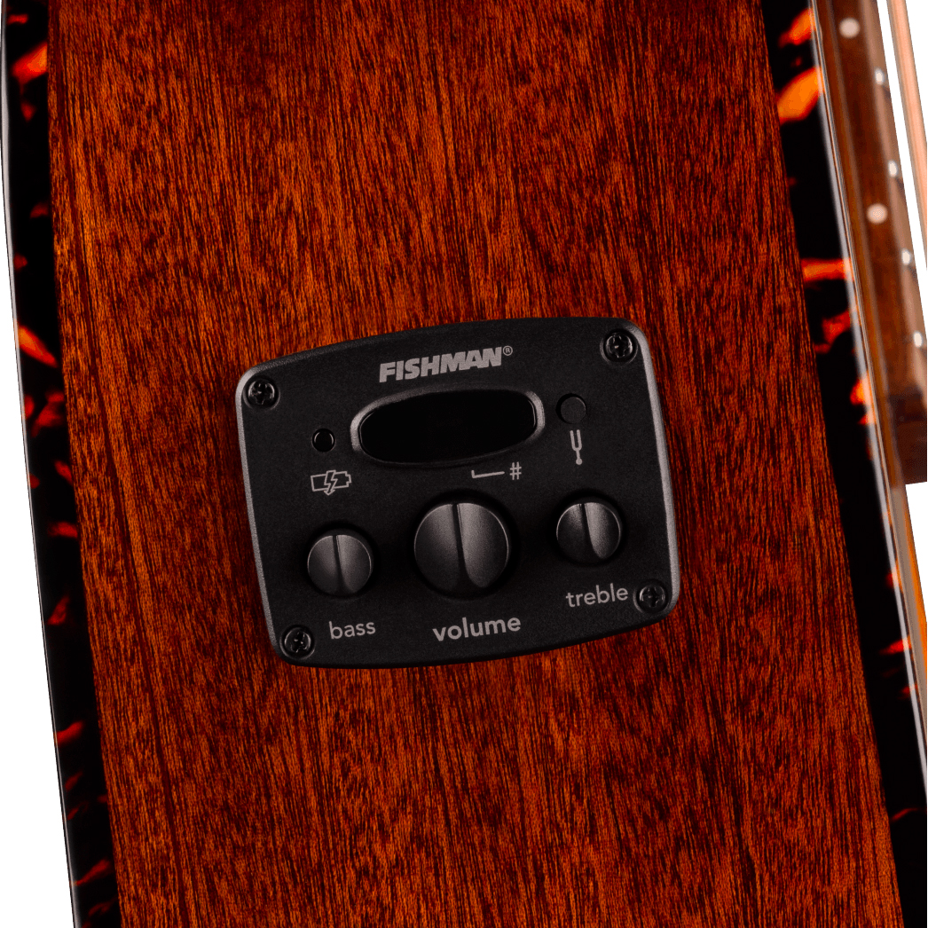 Fender Villager Deluxe E California Orchestra Om 12c Shsc Epicea Acajou Noy - Black - Folk-Gitarre - Variation 3