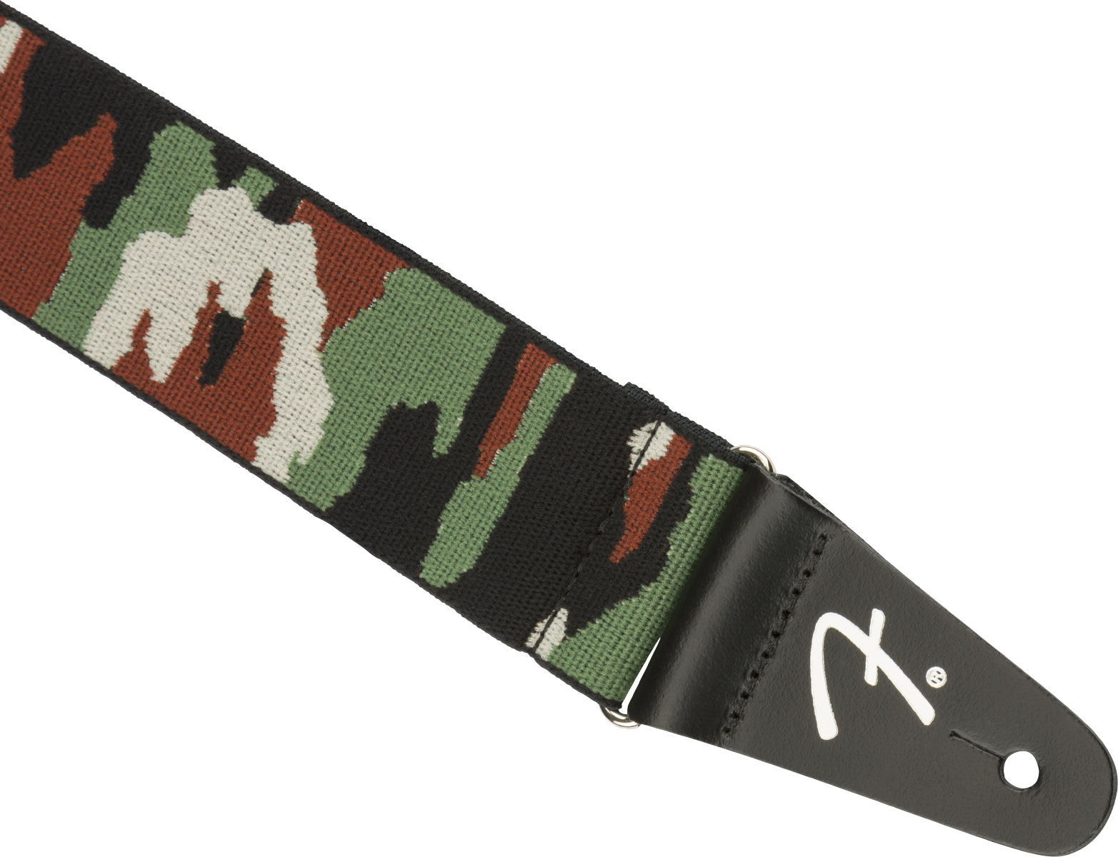 Fender Weighless 2 Inches Camo Guitar Strap Green - Gitarrengurt - Variation 1