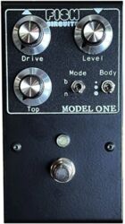 Overdrive/distortion/fuzz effektpedal Fish circuits MODEL ONE OVERDRIVE LTD BLACK