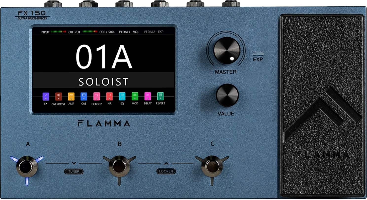 Flamma Fx150 Guitar Multi Effects Galaxy Blue - Multieffektpedal - Main picture