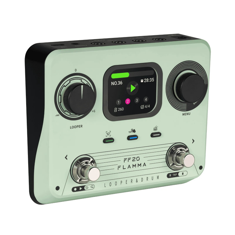 Flamma Ff20 Looper & Drum Machine Green - Looper Effektpedal - Variation 1