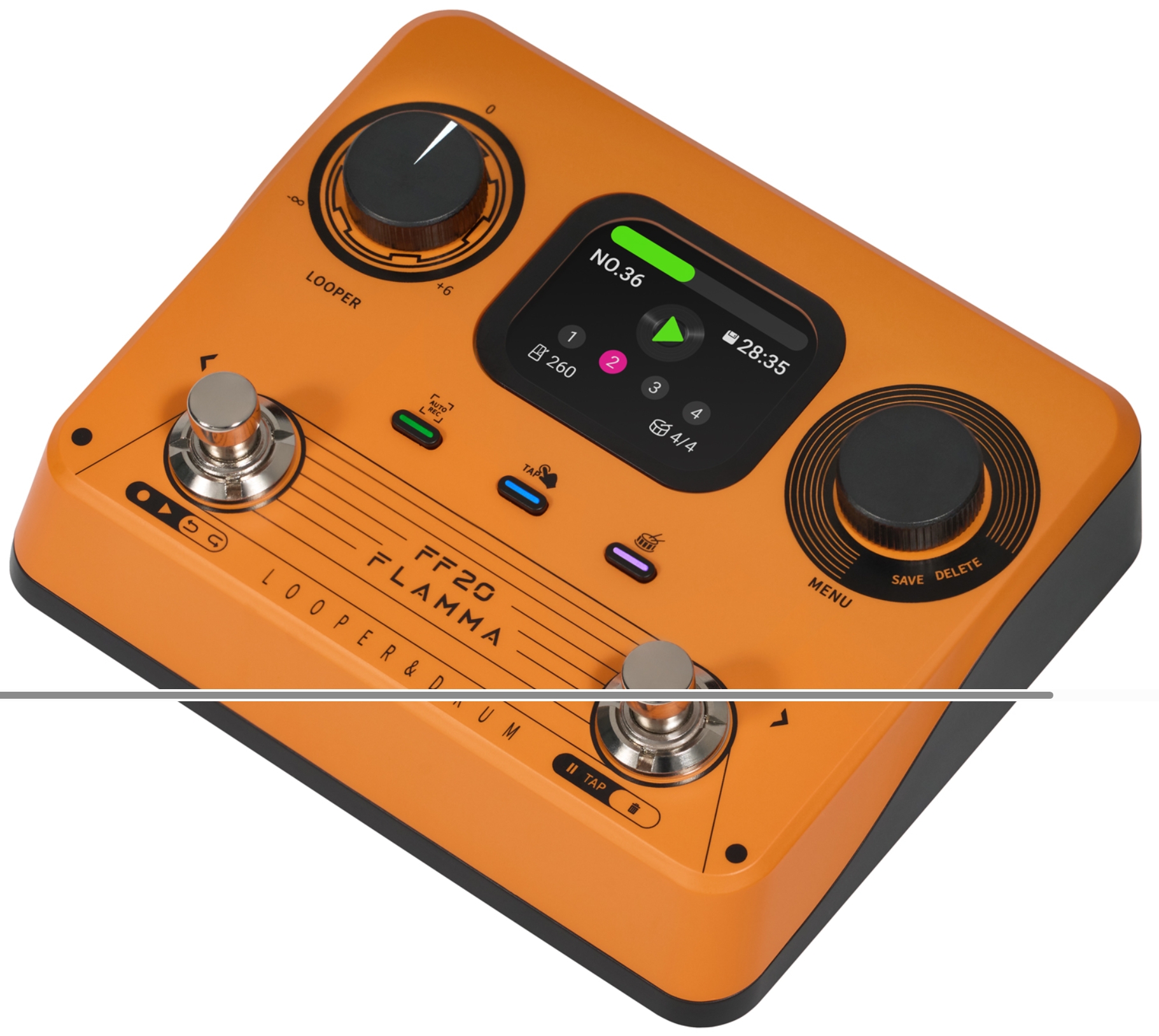 Flamma Ff20 Looper & Drum Machine Orange - Looper Effektpedal - Variation 1
