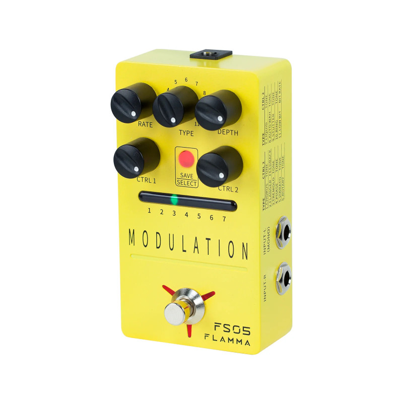 Flamma Fs05 Modulation - Modulation/Chorus/Flanger/Phaser & Tremolo Effektpedal - Variation 2