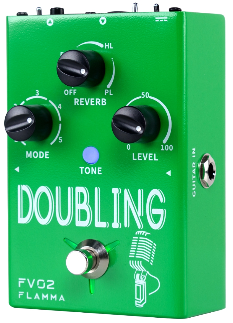 Flamma Fv02 Doubling Vocal Effect Pedal - Modulation/Chorus/Flanger/Phaser & Tremolo Effektpedal - Variation 2