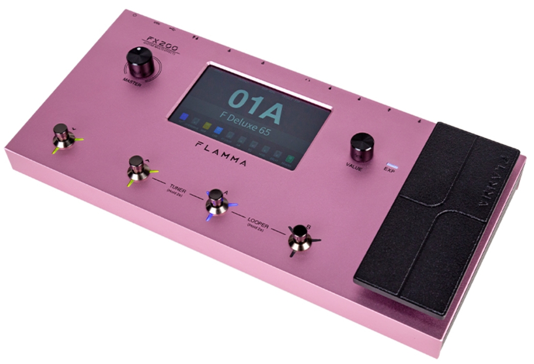 Flamma Fx200 Guitar Multi Effects Pink - Multieffektpedal - Variation 1