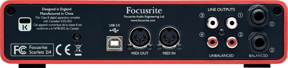 Focusrite Scarlett 2i4 - USB audio interface - Variation 2