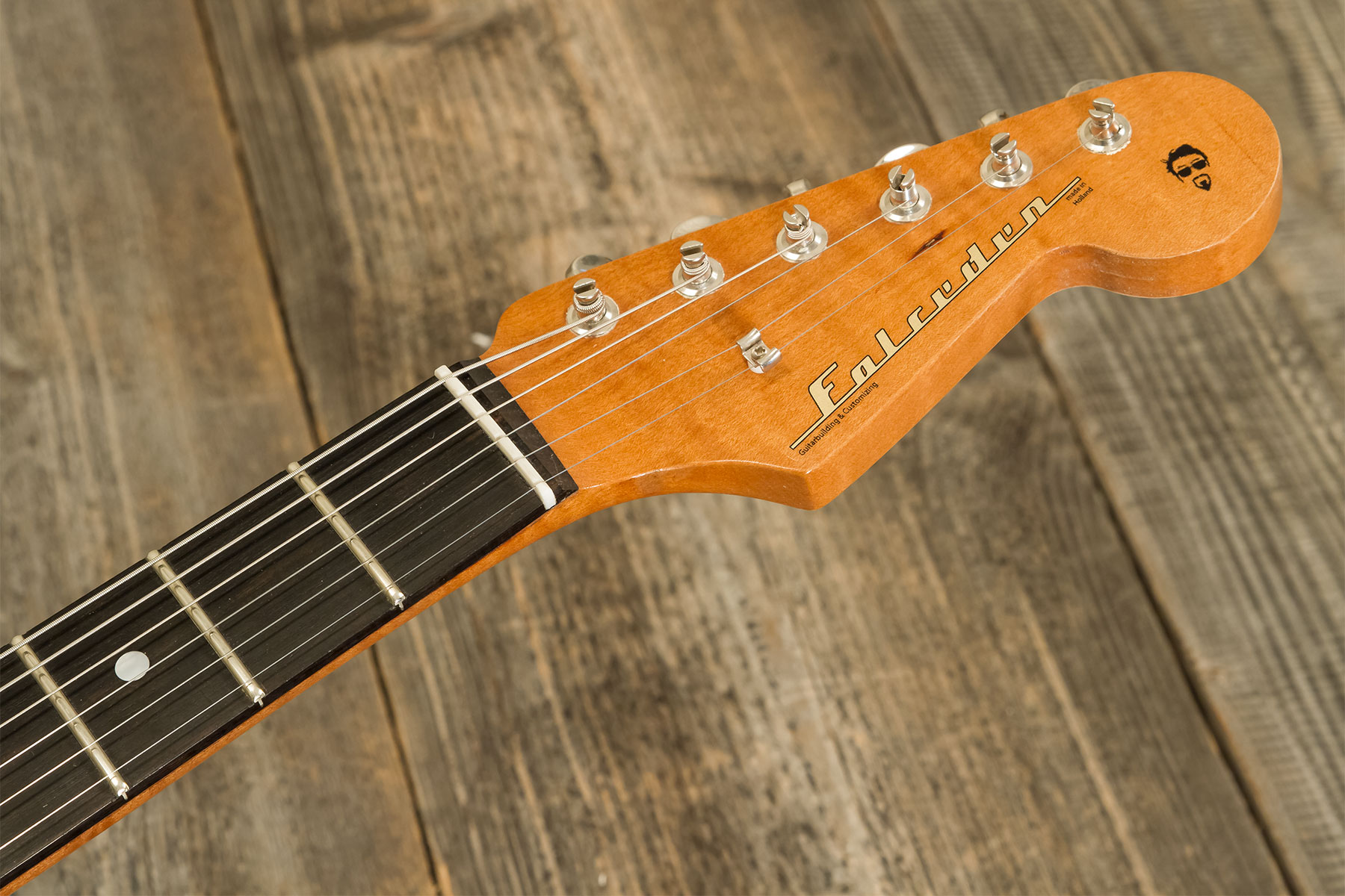 Folreden Guitars Custom Order Strat 3s Trem Rw #090815 - Relic Golden Yellow Sparkle - E-Gitarre in Str-Form - Variation 9