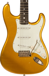 E-gitarre in str-form Folreden guitars Custom Order #090815 - Relic golden yellow sparkle
