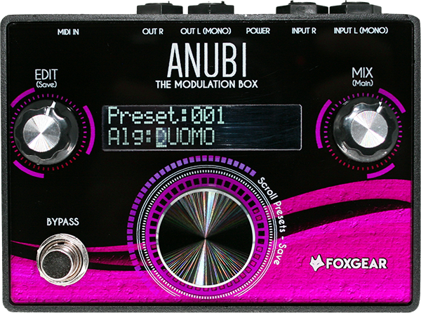 Foxgear Anubi Modulation Box - Modulation/Chorus/Flanger/Phaser & Tremolo Effektpedal - Main picture