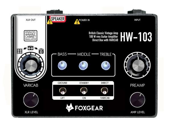 E-gitarre topteil Foxgear HW-103 Miniamp