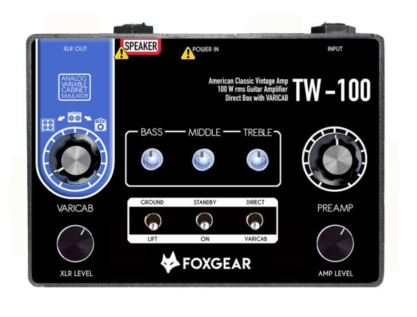 E-gitarre topteil Foxgear TW-100 Miniamp