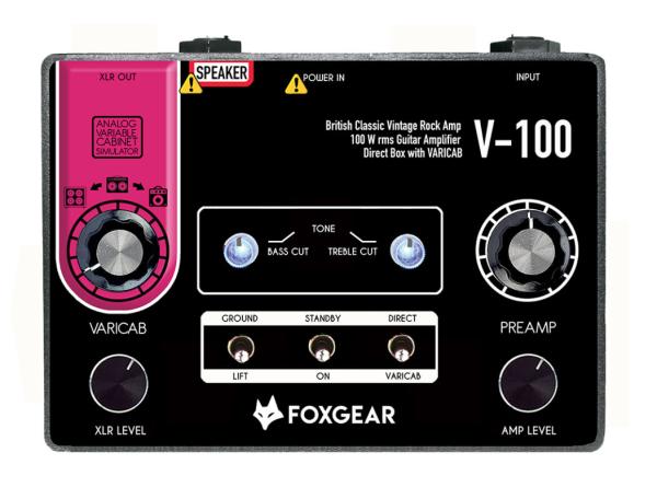 E-gitarre topteil Foxgear V-100 Miniamp