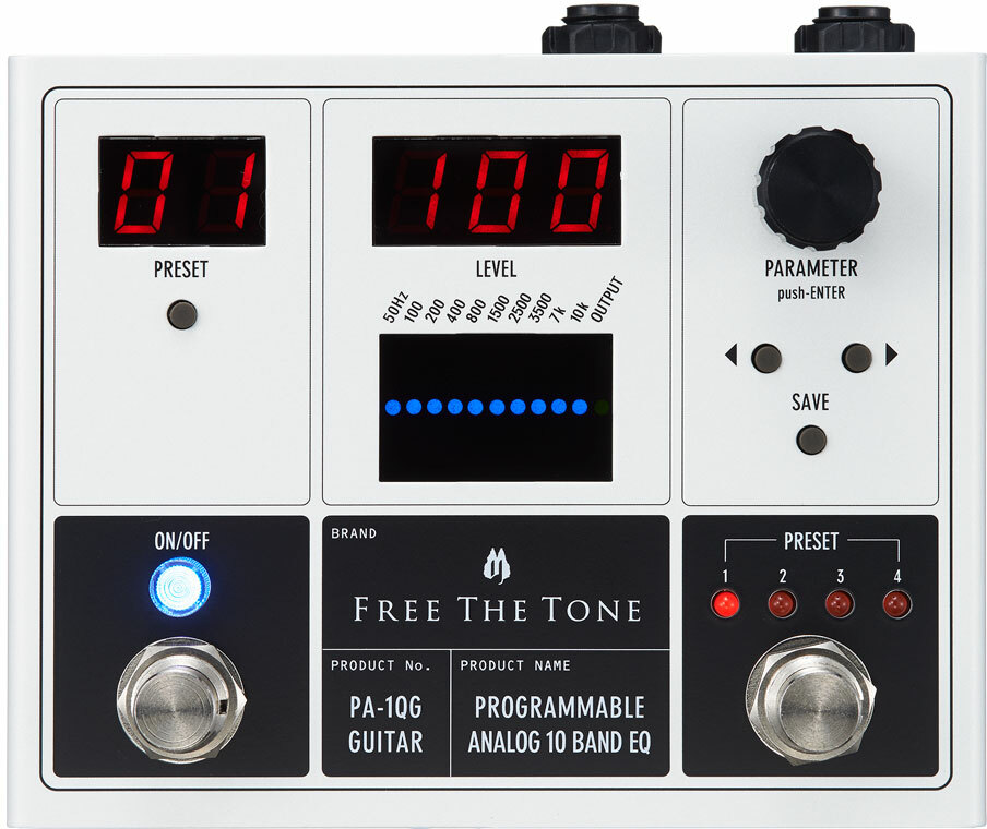 Free The Tone Pa-1qg Programmable Analog 10 Band Eq - Equalizer & Enhancer Effektpedal - Main picture