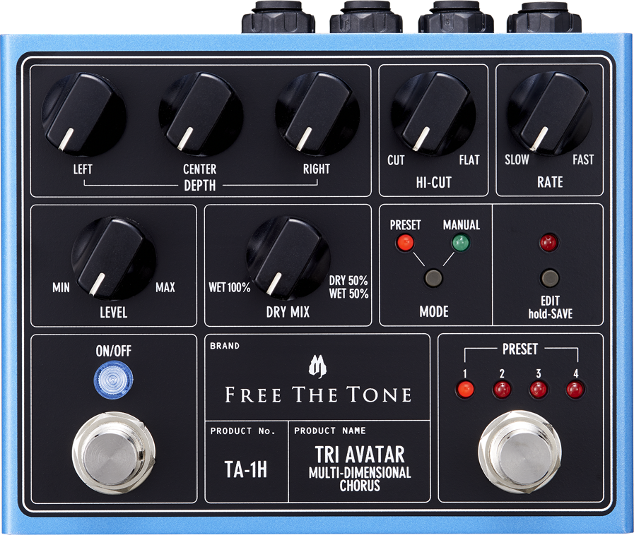 Free The Tone Tri Avatar - Modulation/Chorus/Flanger/Phaser & Tremolo Effektpedal - Main picture