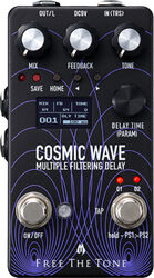 Reverb/delay/echo effektpedal Free the tone Cosmic Wave CW-1Y Multiple Filtering Delay