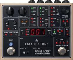 Reverb/delay/echo effektpedal Free the tone Future Factory Digital Delay